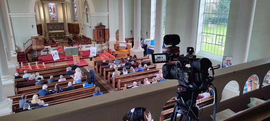 filming from balcony