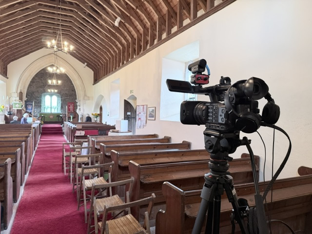 funeral stream in church